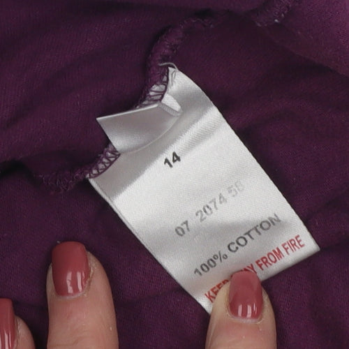 Peter Storm Women's Purple Floral Sleeveless Top Size 14