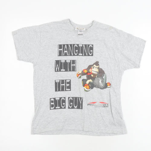 Smith Brooks Boys Grey Donkey Kong T-Shirt 7-8 Years Casual