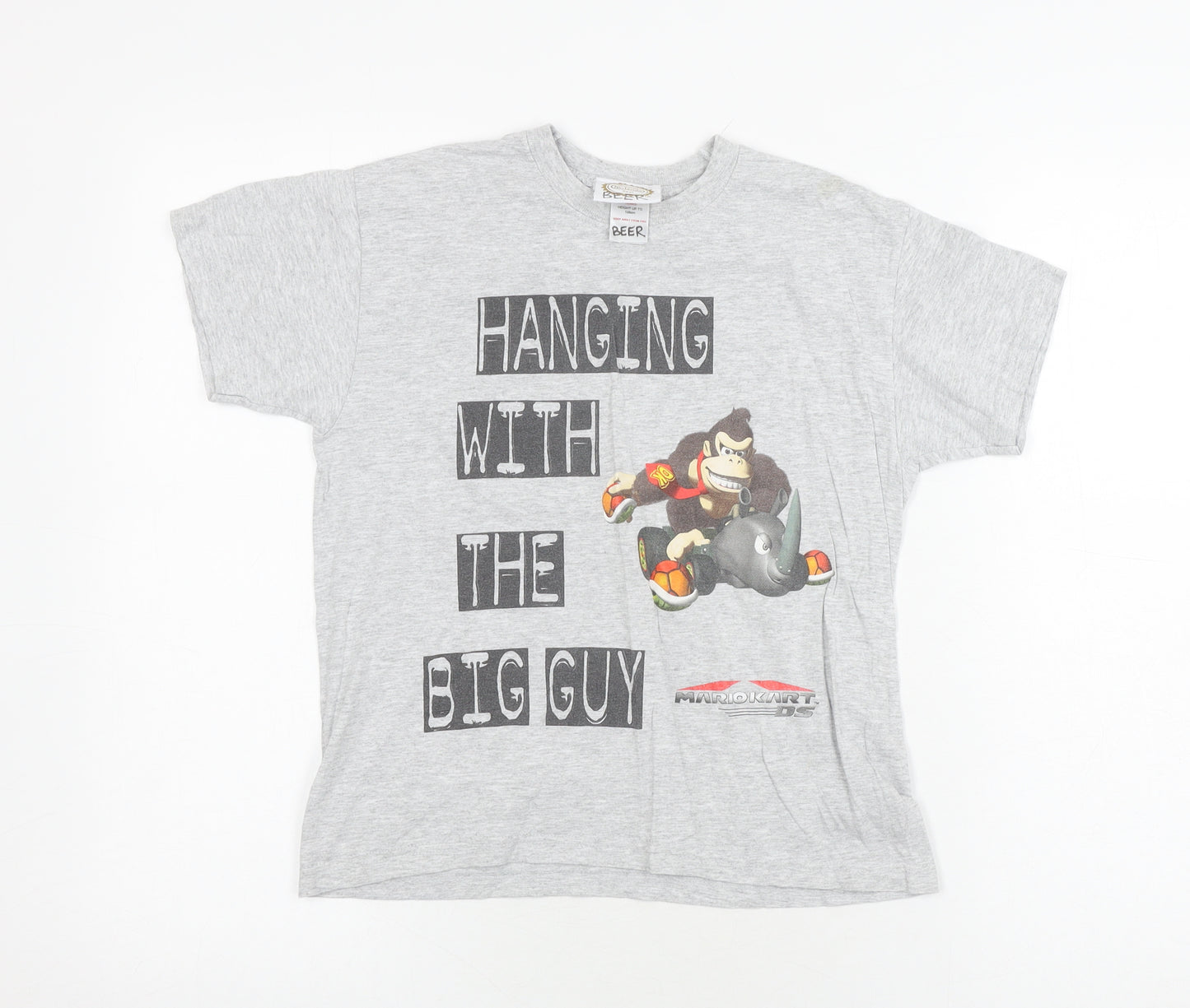Smith Brooks Boys Grey Donkey Kong T-Shirt 7-8 Years Casual