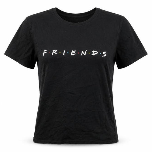 M&Co Women's Black Friends Logo T-Shirt L