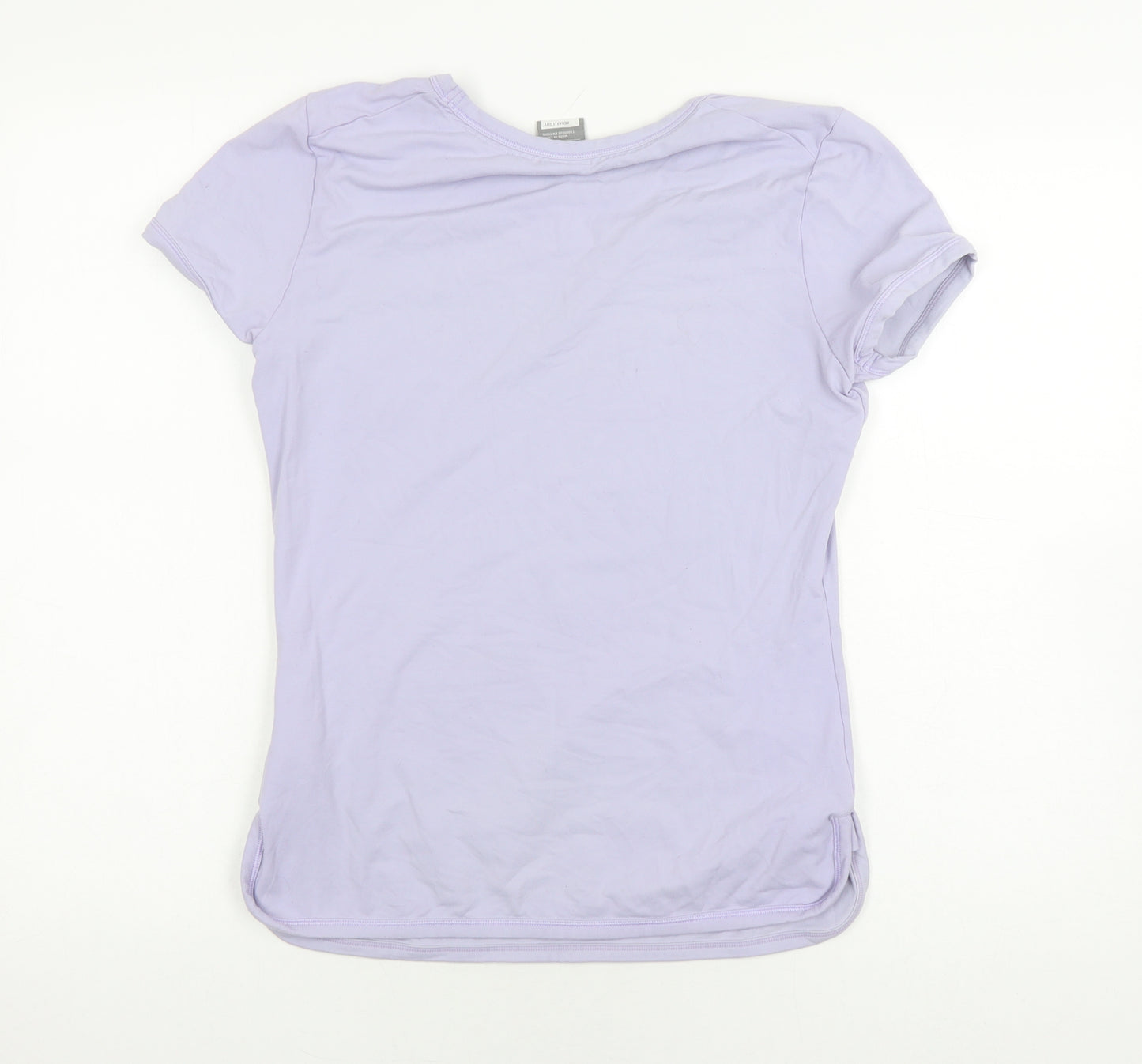 Nike Women's Purple Slim Fit Sports T-Shirt Size L