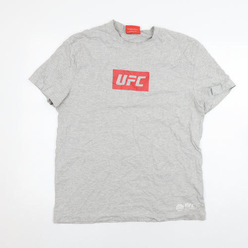 Primark Men's Grey UFC Short Sleeve Tee