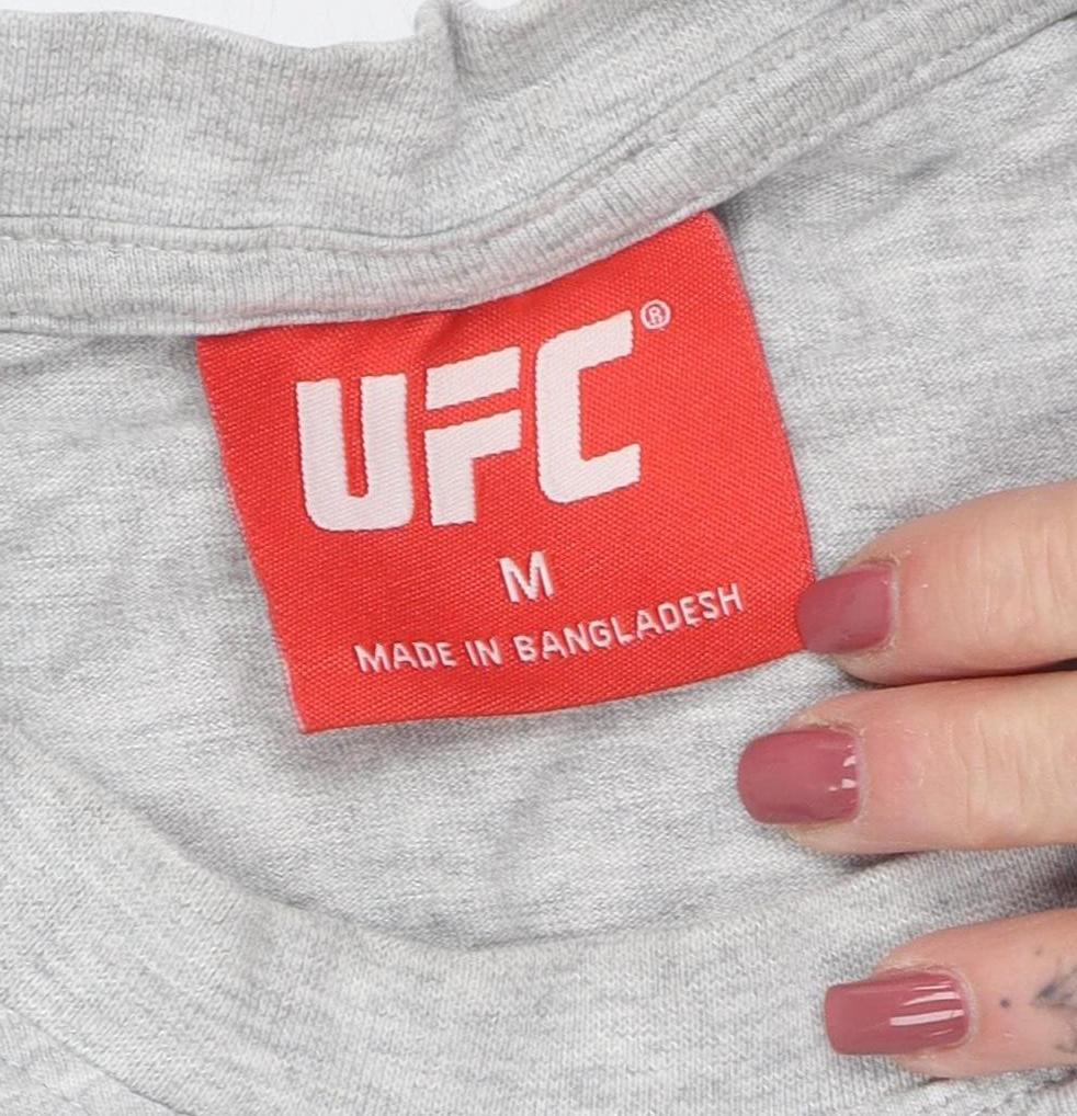 Primark Men's Grey UFC Short Sleeve Tee