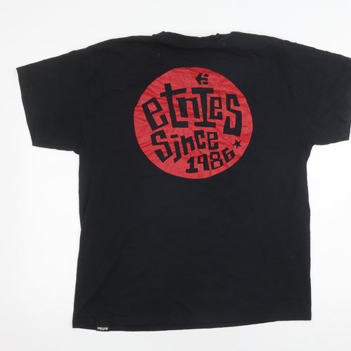 Etnies Men's Black Graphic Print T-Shirt - Size L