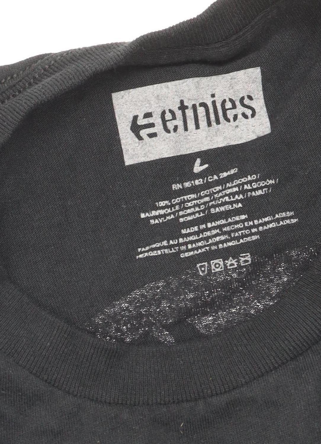 Etnies Men's Black Graphic Print T-Shirt - Size L