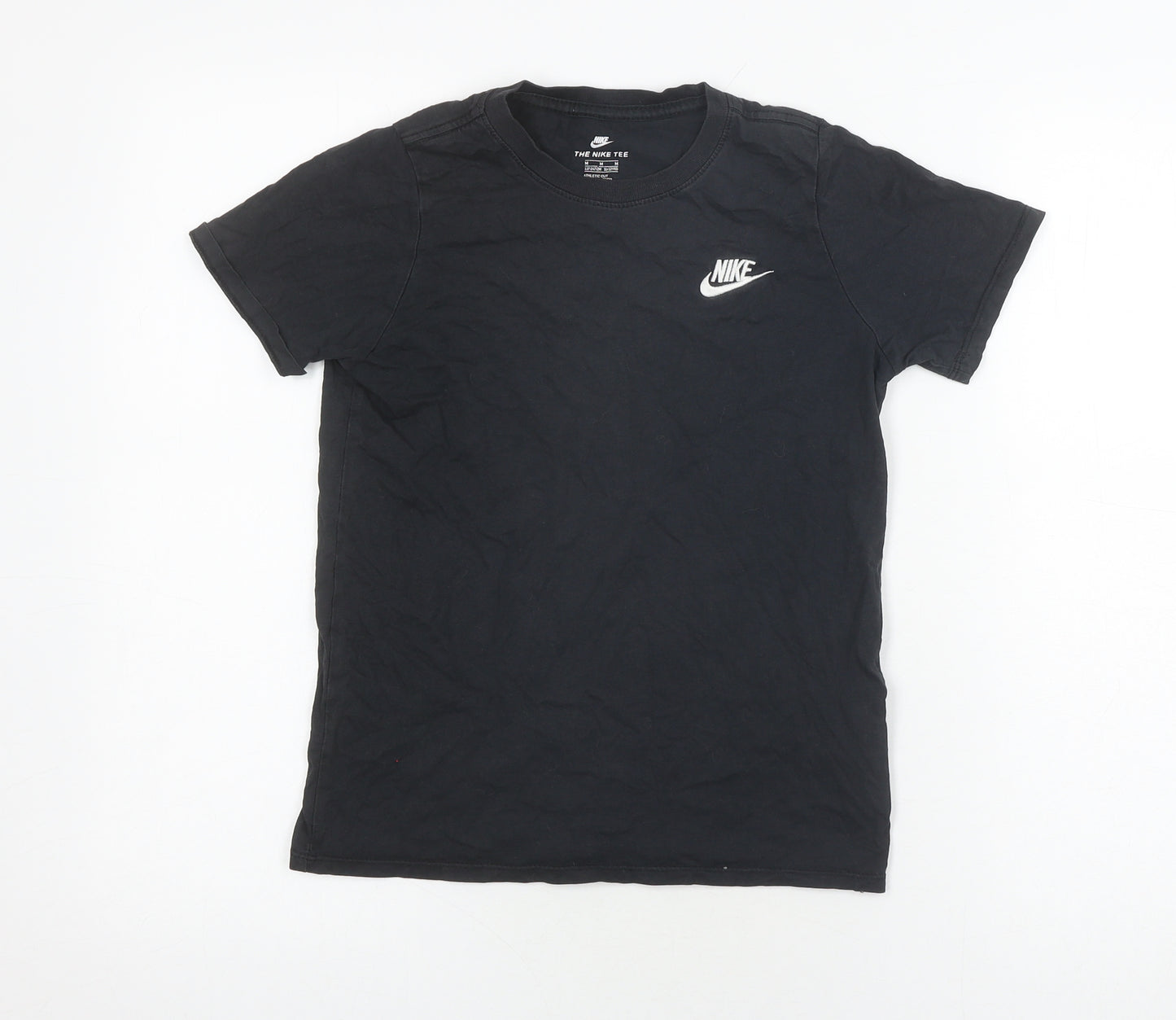 Nike Unisex Black Cotton Basic T-Shirt, Size M, Casual Wear