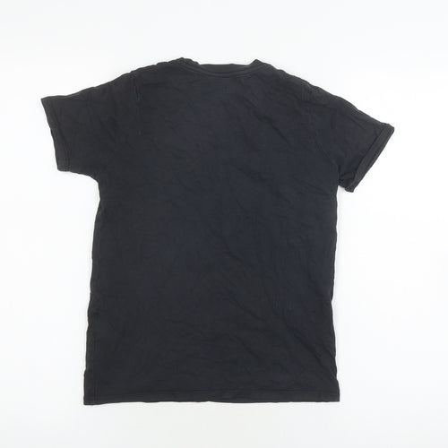 Nike Unisex Black Cotton Basic T-Shirt, Size M, Casual Wear