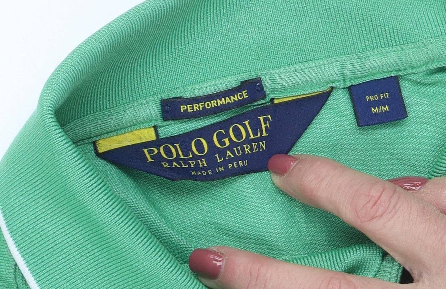 Ralph Lauren Men's Green Athletic Golf Polo, Size M