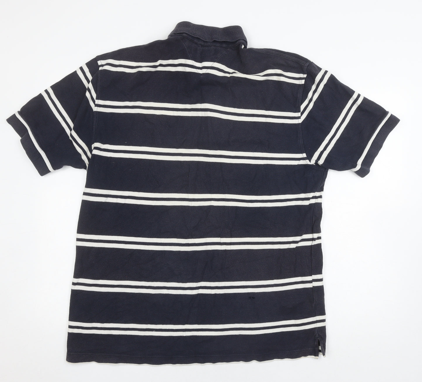 Tommy Hilfiger Men's Black XL Striped Polo Shirt