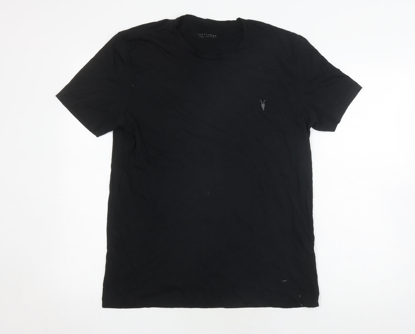 AllSaints Men's Black Crew Neck T-Shirt Size L