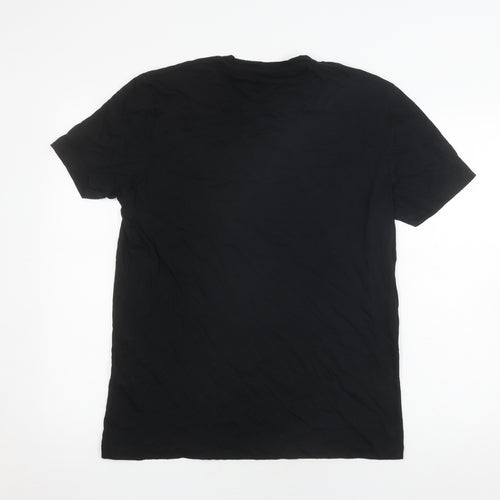 AllSaints Men's Black Crew Neck T-Shirt Size L