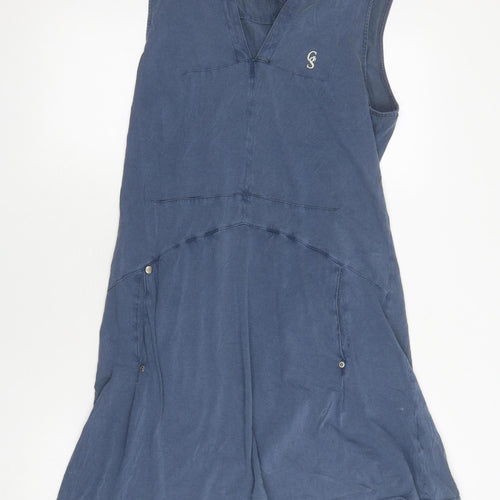 G-Star Women Blue XL Sleeveless Shift Dress Casual