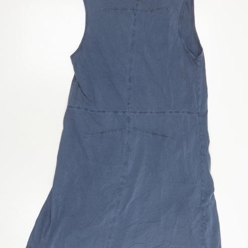 G-Star Women Blue XL Sleeveless Shift Dress Casual