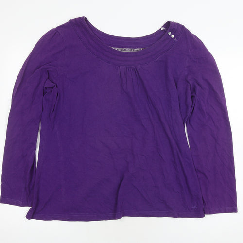 Mantaray Women's Purple Long Sleeve T-Shirt Size 18