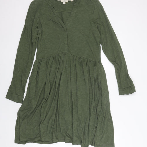 Fat Face Women's Green Knit Dress, Size 10