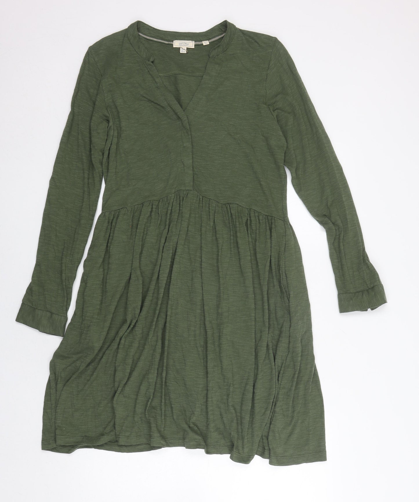 Fat Face Women's Green Knit Dress, Size 10