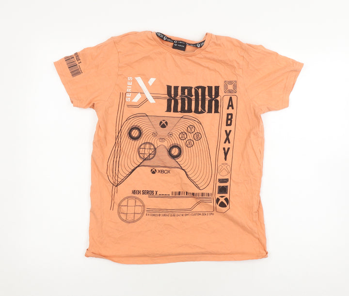 George Boys Orange Xbox Graphic T-Shirt 14-15 Years