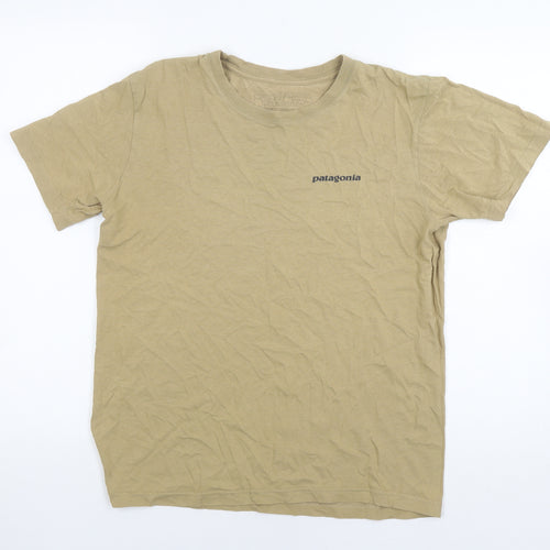 Patagonia Men's Beige Cotton T-Shirt - Size M