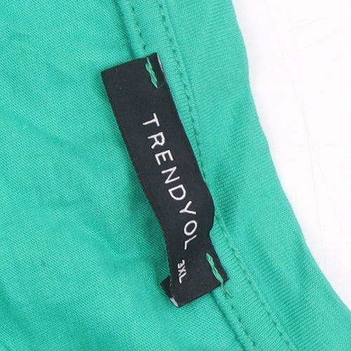 Trendyol Women's Green 3XL Sleeveless T-Shirt