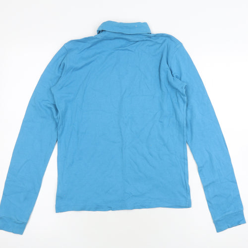 Color Kids Boys Blue Long Sleeve Roll Neck Cotton Top