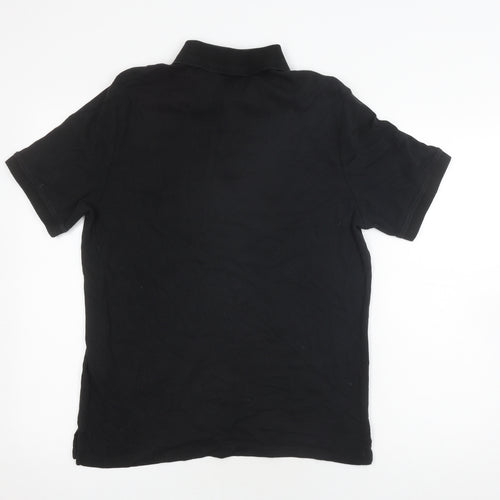 DKNY Men's Black Regular Fit Polo Size M