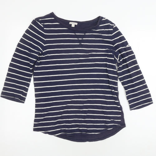 Gap Women's Blue Striped T-Shirt Size S, Casual Style