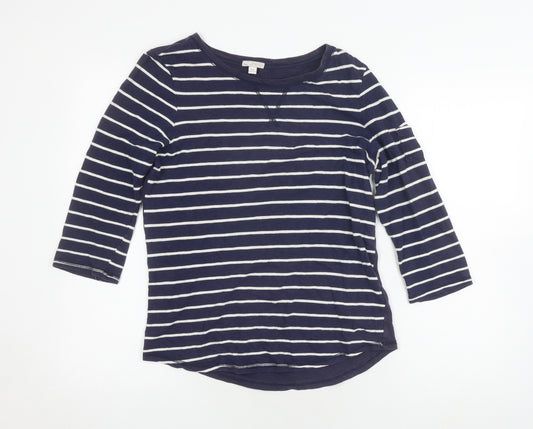 Gap Women's Blue Striped T-Shirt Size S, Casual Style