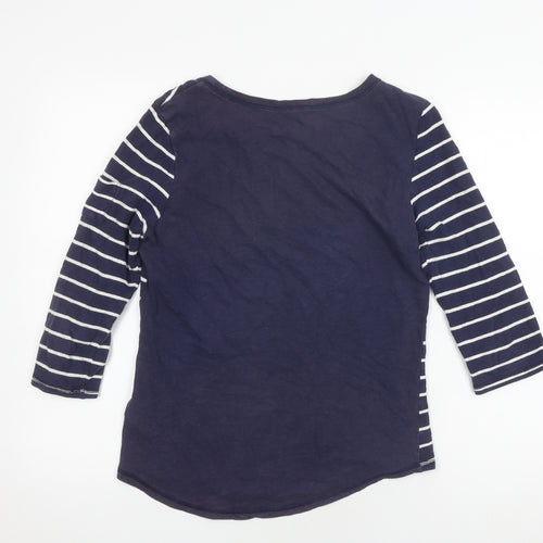 Gap Women's Blue Striped T-Shirt Size S, Casual Style