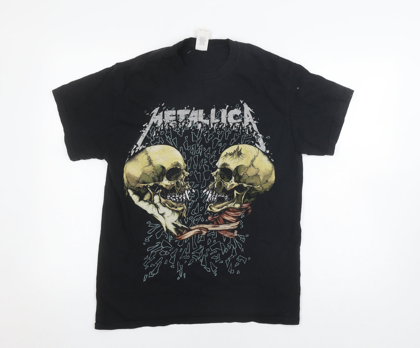 Gildan Men's Black Metallica Graphic T-Shirt M