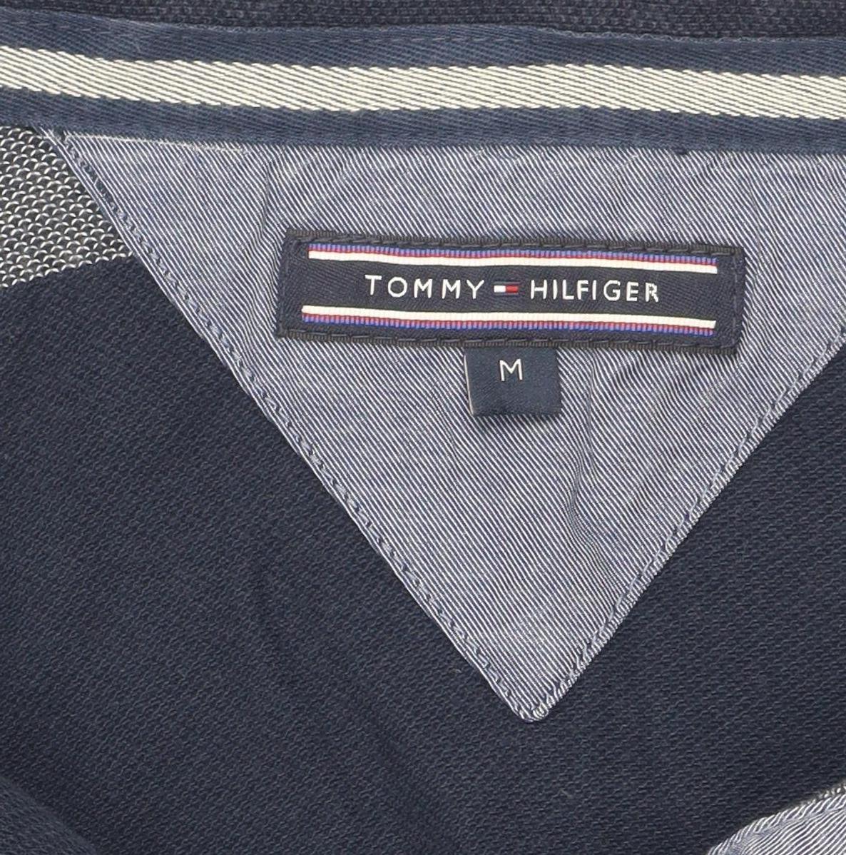 Tommy Hilfiger Men's Blue Striped Polo Shirt M