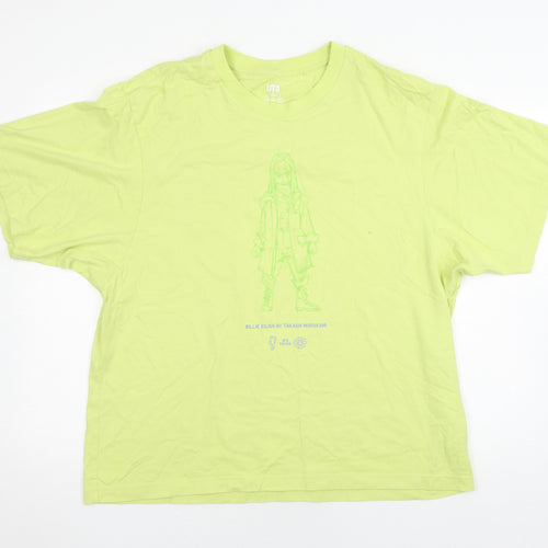 Uniqlo Green XL T-Shirt Anime Graphic Casual
