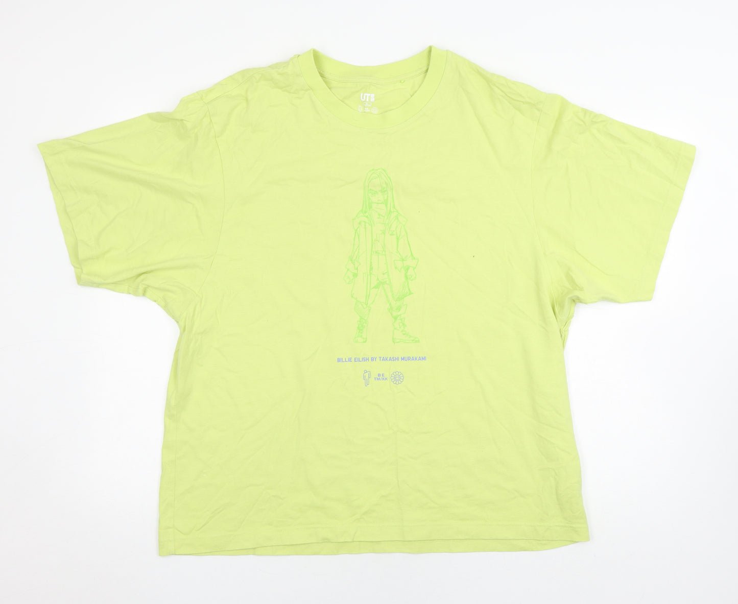 Uniqlo Green XL T-Shirt Anime Graphic Casual
