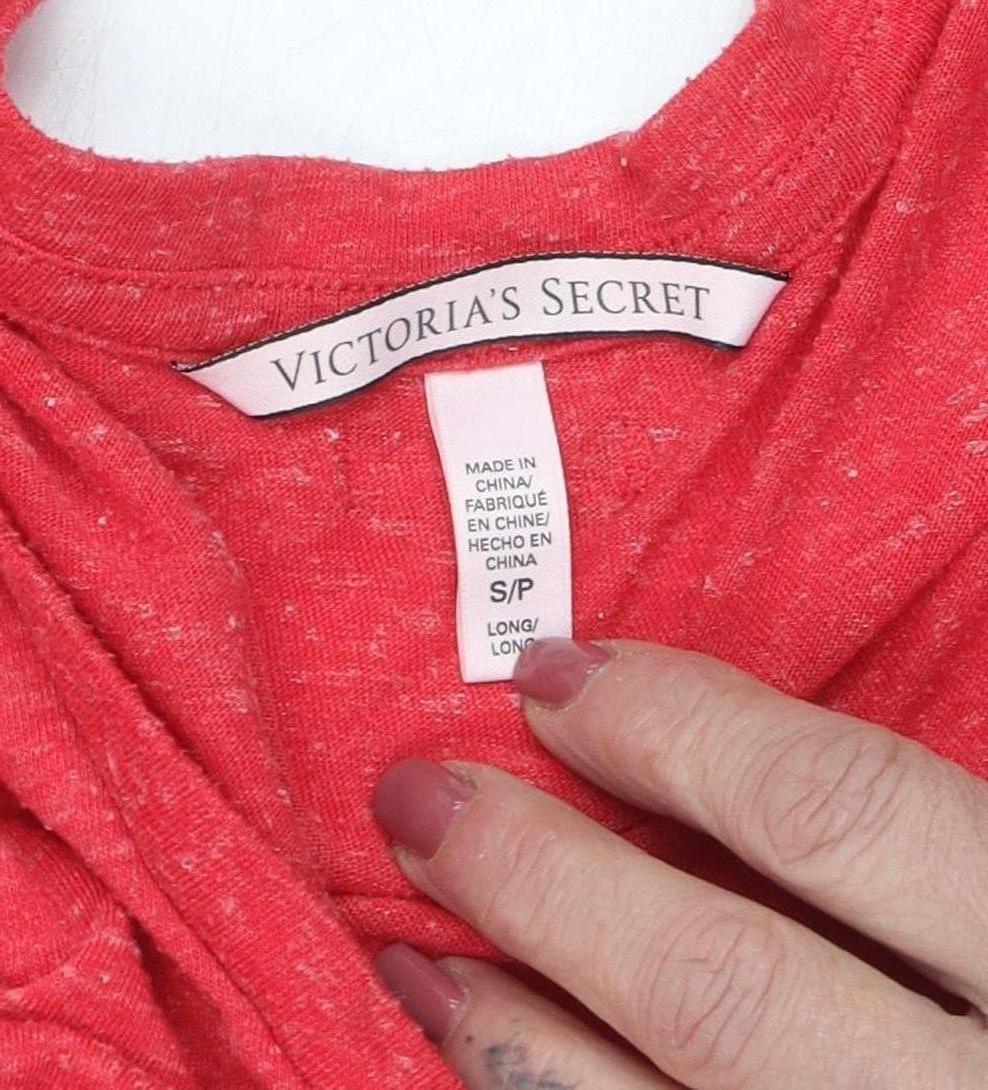 Victoria's Secret Red Henley Pyjama Top, Size S, Women