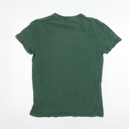 Superdry Men's Green Crew Neck T-Shirt - Size S