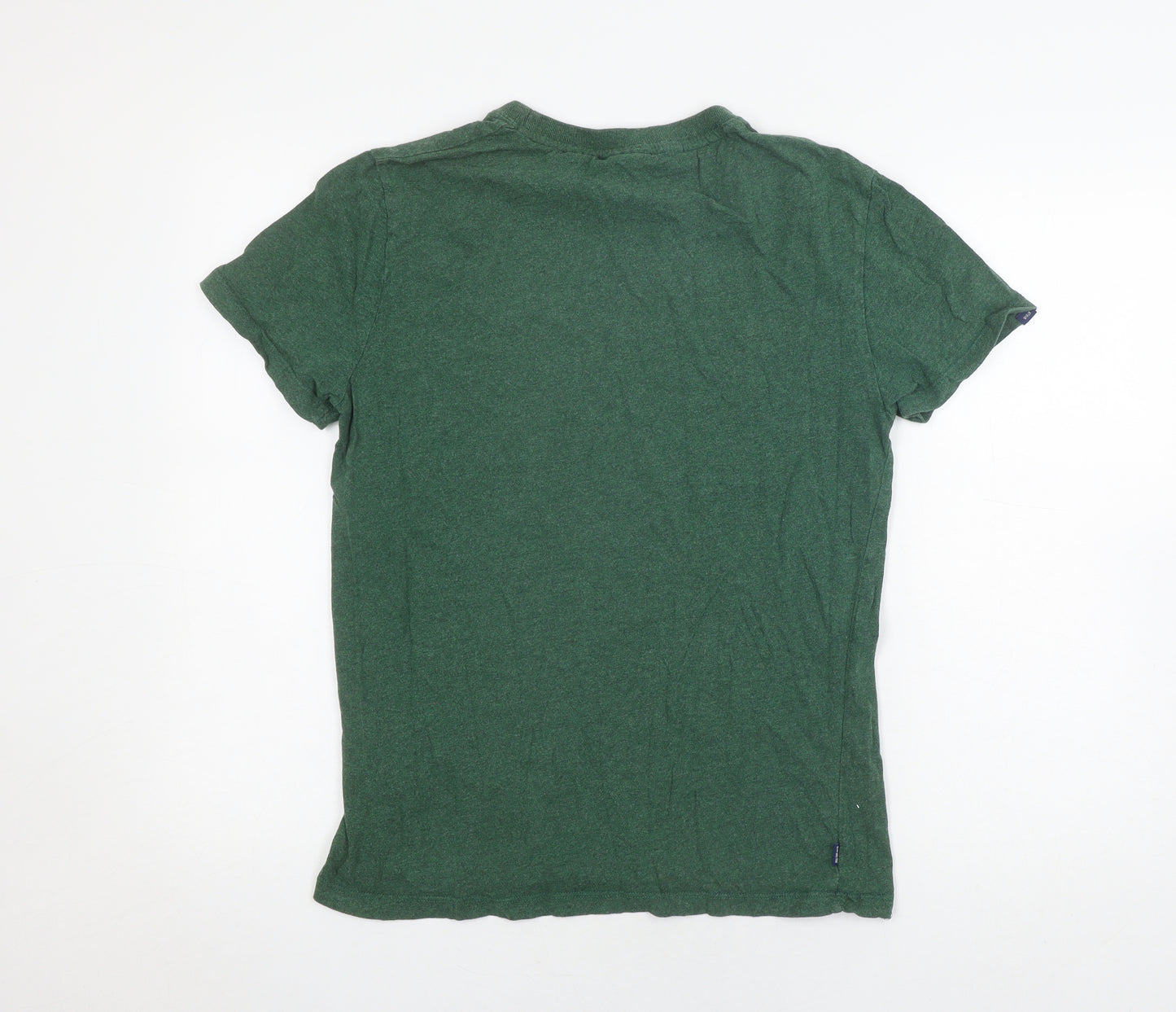 Superdry Men's Green Crew Neck T-Shirt - Size S