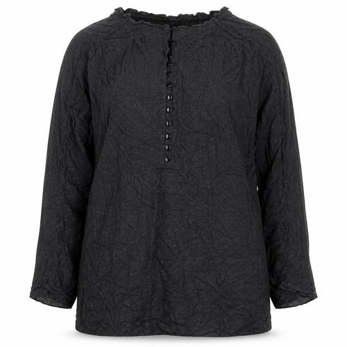French Connection Women's Black Blouse UK 12 Knit Long Sleeve