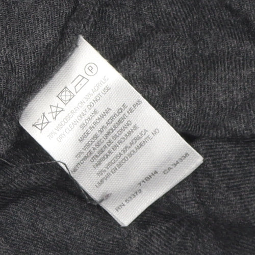 French Connection Women's Black Blouse UK 12 Knit Long Sleeve