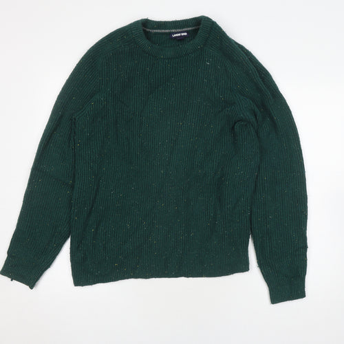 Lands' End Women's Green Jumper Size 16, Chunky-Knit