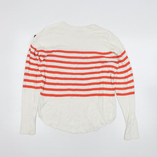 GAP Women's Multicoloured Striped Pullover Jumper M