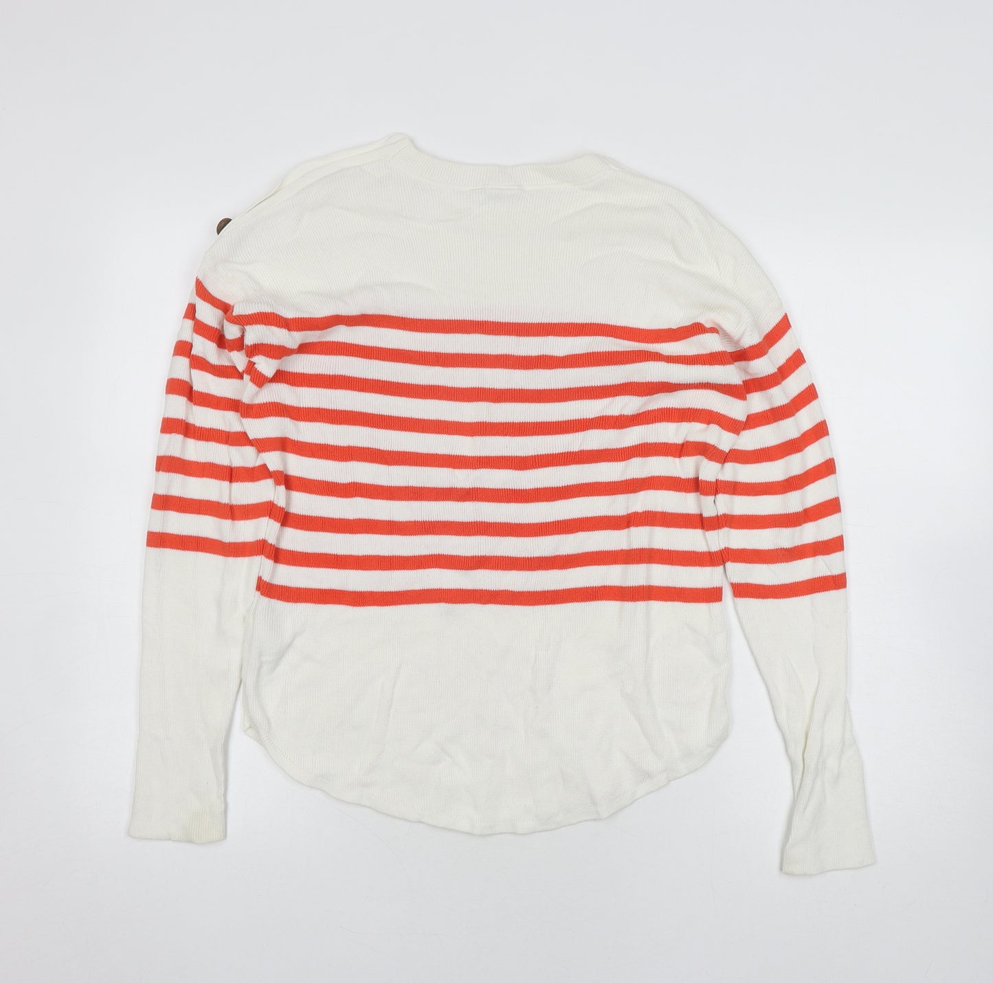 GAP Women's Multicoloured Striped Pullover Jumper M