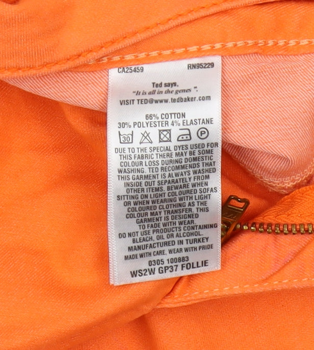 Ted Baker Women’s Orange Skinny Jeans XS