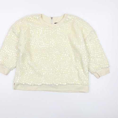 French Connection Ivory Pullover Sweatshirt Women's UK 6