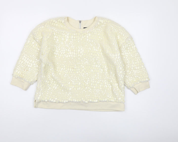 French Connection Ivory Pullover Sweatshirt Women's UK 6