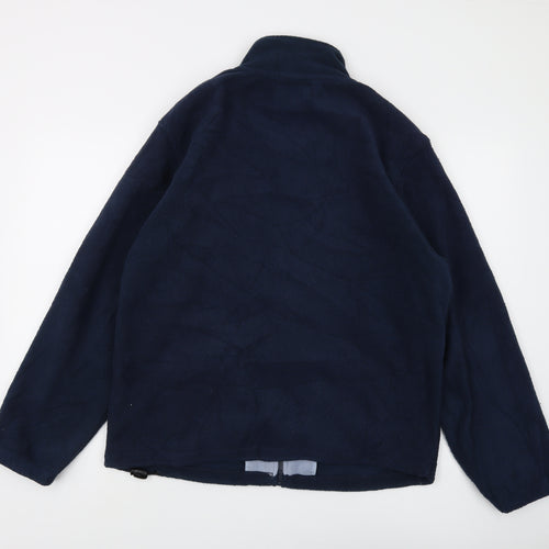 Main-Stream Men's Blue Fleece Full Zip Jacket S