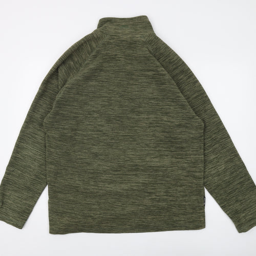 Trespass Men's Green 1/4 Zip Sweatshirt XL
