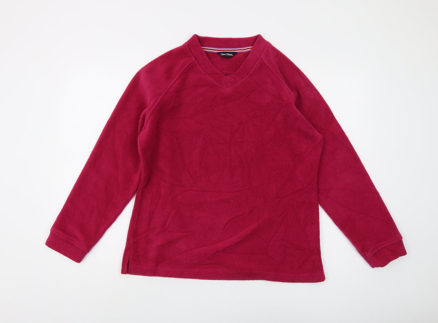 Peter Storm Women's Red Fleece Pullover Sweatshirt Size 14