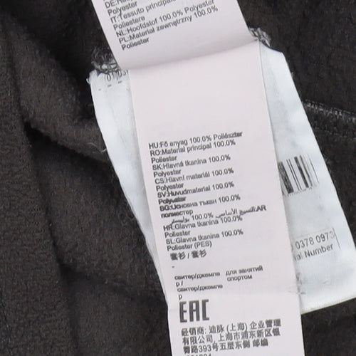 Decathlon Unisex Black Pullover Fleece Sweatshirt Size 10