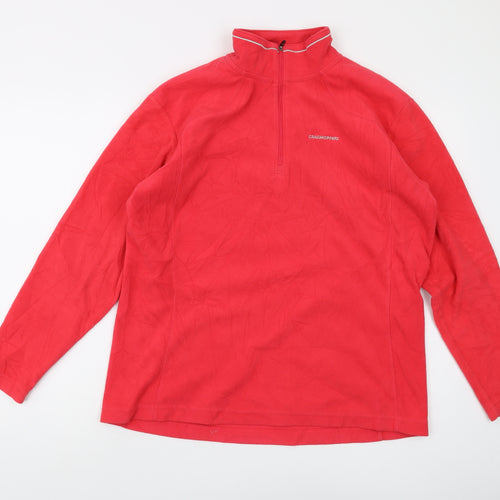 Craghoppers Women's Red Henley Sweatshirt Size 14