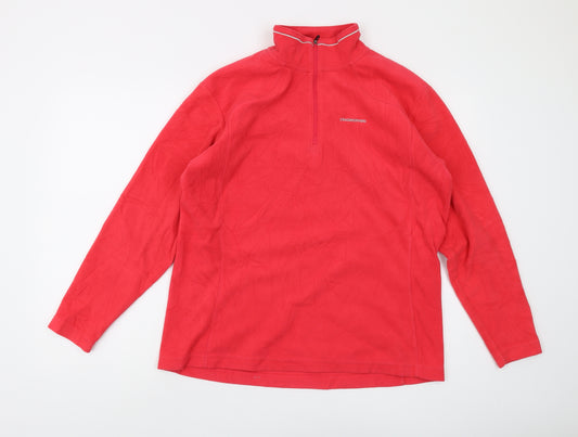 Craghoppers Women's Red Henley Sweatshirt Size 14