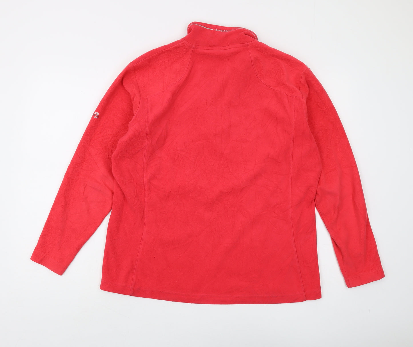 Craghoppers Women's Red Henley Sweatshirt Size 14